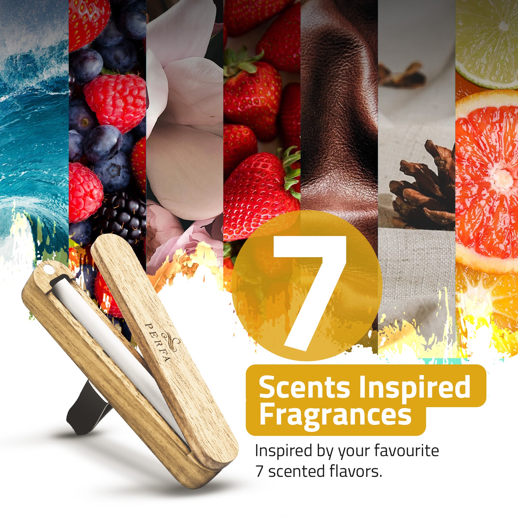 PROUD | Vent Clip Car Air Freshener (Box of 7 Scents)