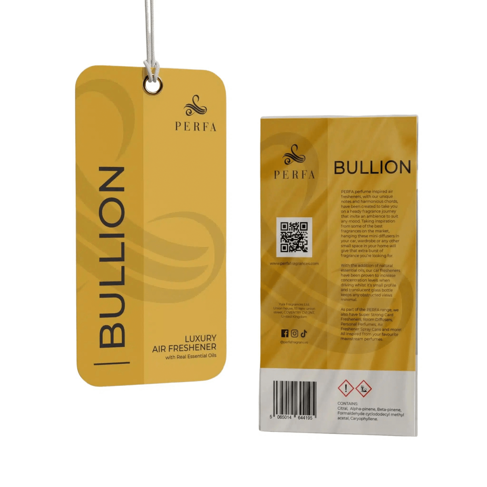 BULLION Disposable Car Air Freshener