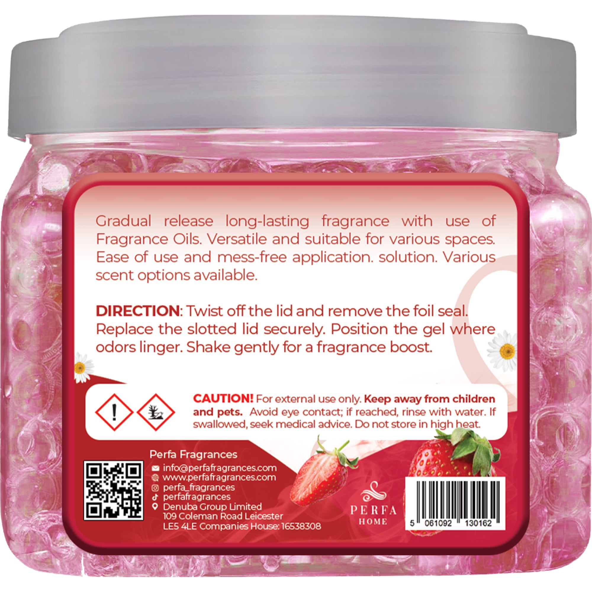Gel Air Freshener Strawberry Pack of 2