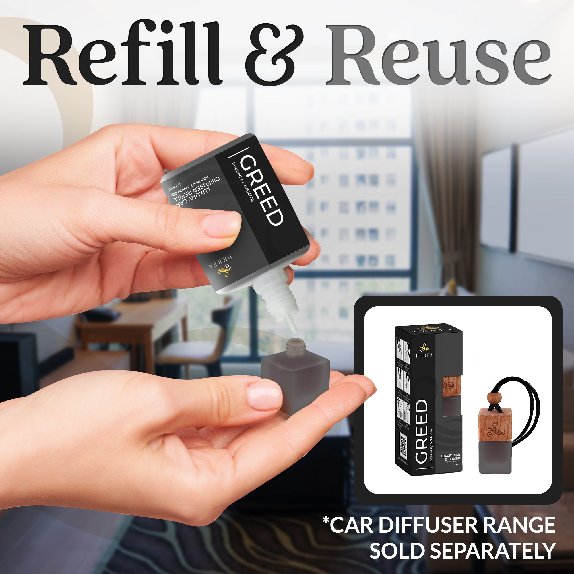 GREED | Car Diffuser Refill 50ML