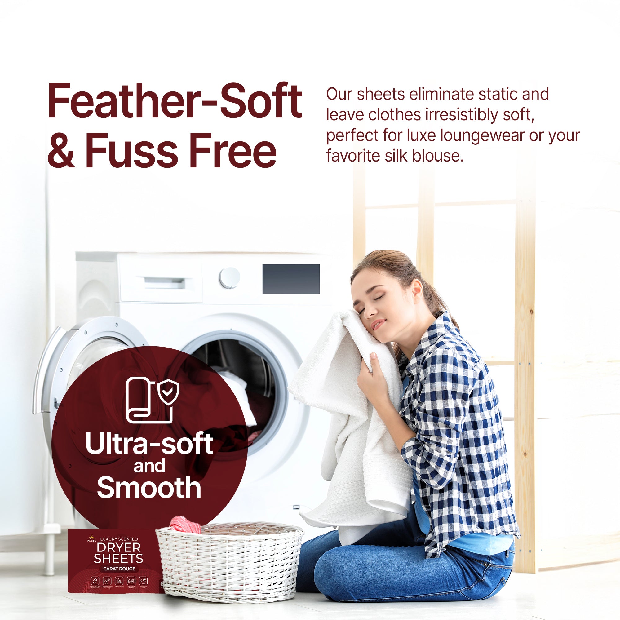 Dryer Sheets Carat Rouge Scent