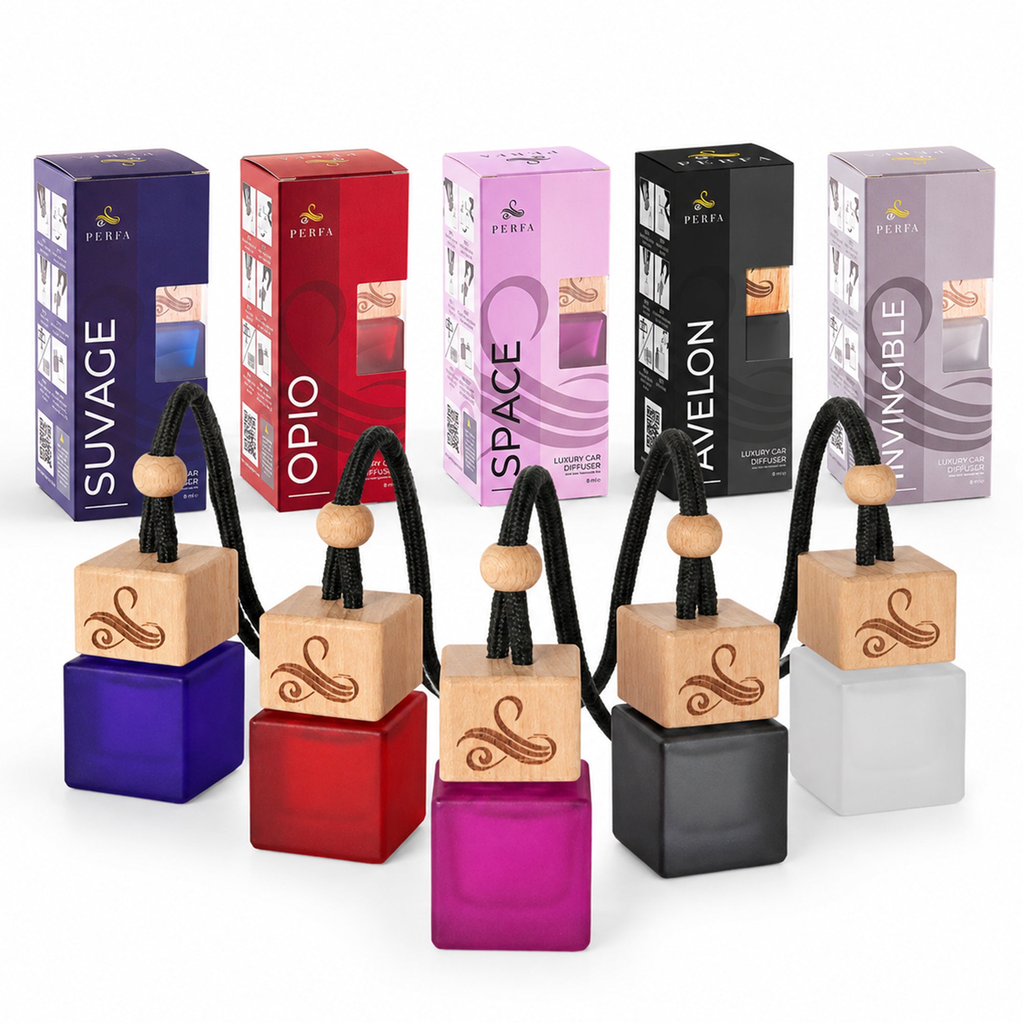 Pack of Five Car Diffusers