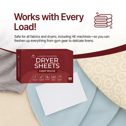 Dryer Sheets Carat Rouge Scent