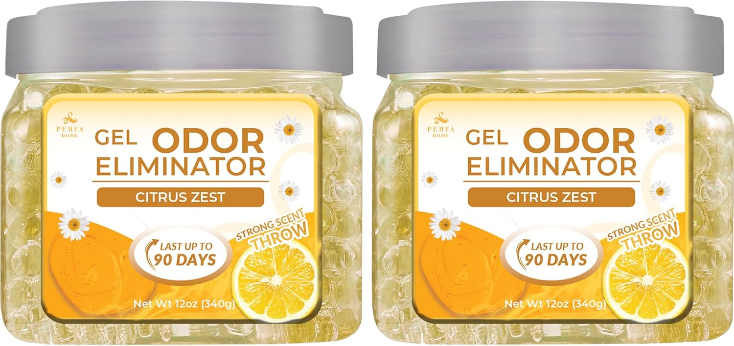 Gel Air Freshener Citrus Zest Pack of 2