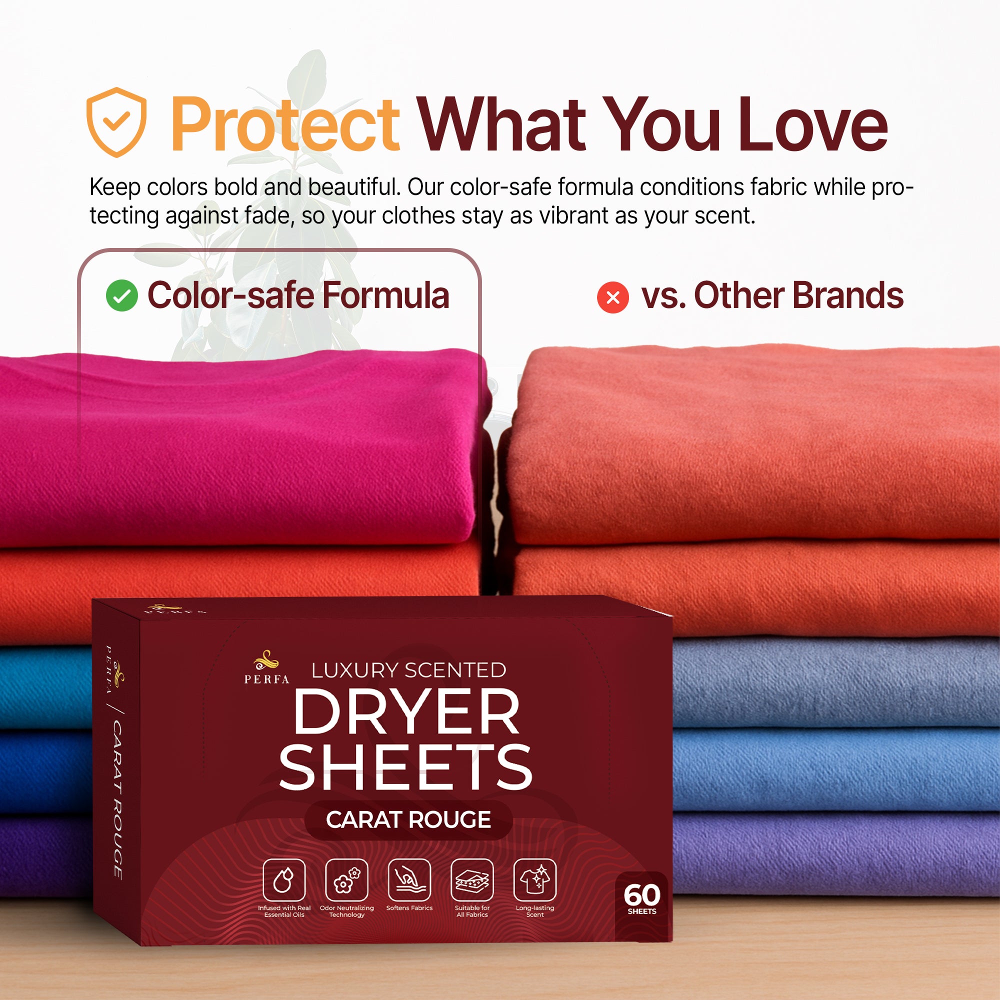 Dryer Sheets Carat Rouge Scent