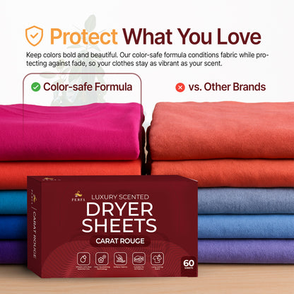 Dryer Sheets Carat Rouge Scent