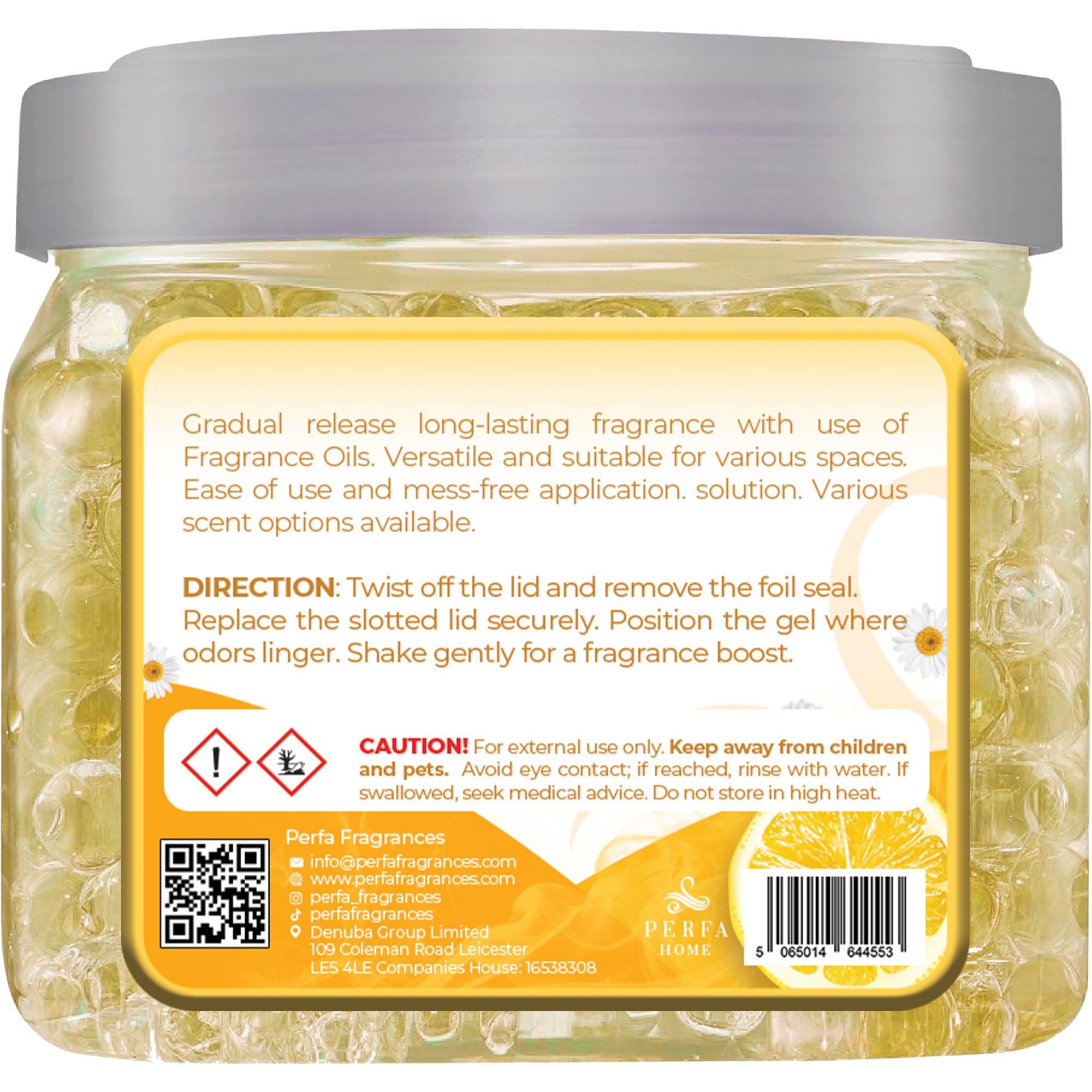 Gel Air Freshener Citrus Zest Pack of 2