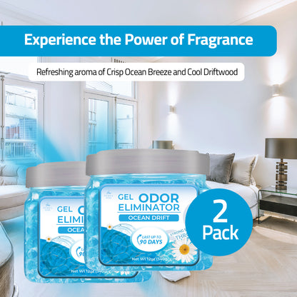 Gel Air Freshener | Ocean Drift (Pack of 2)