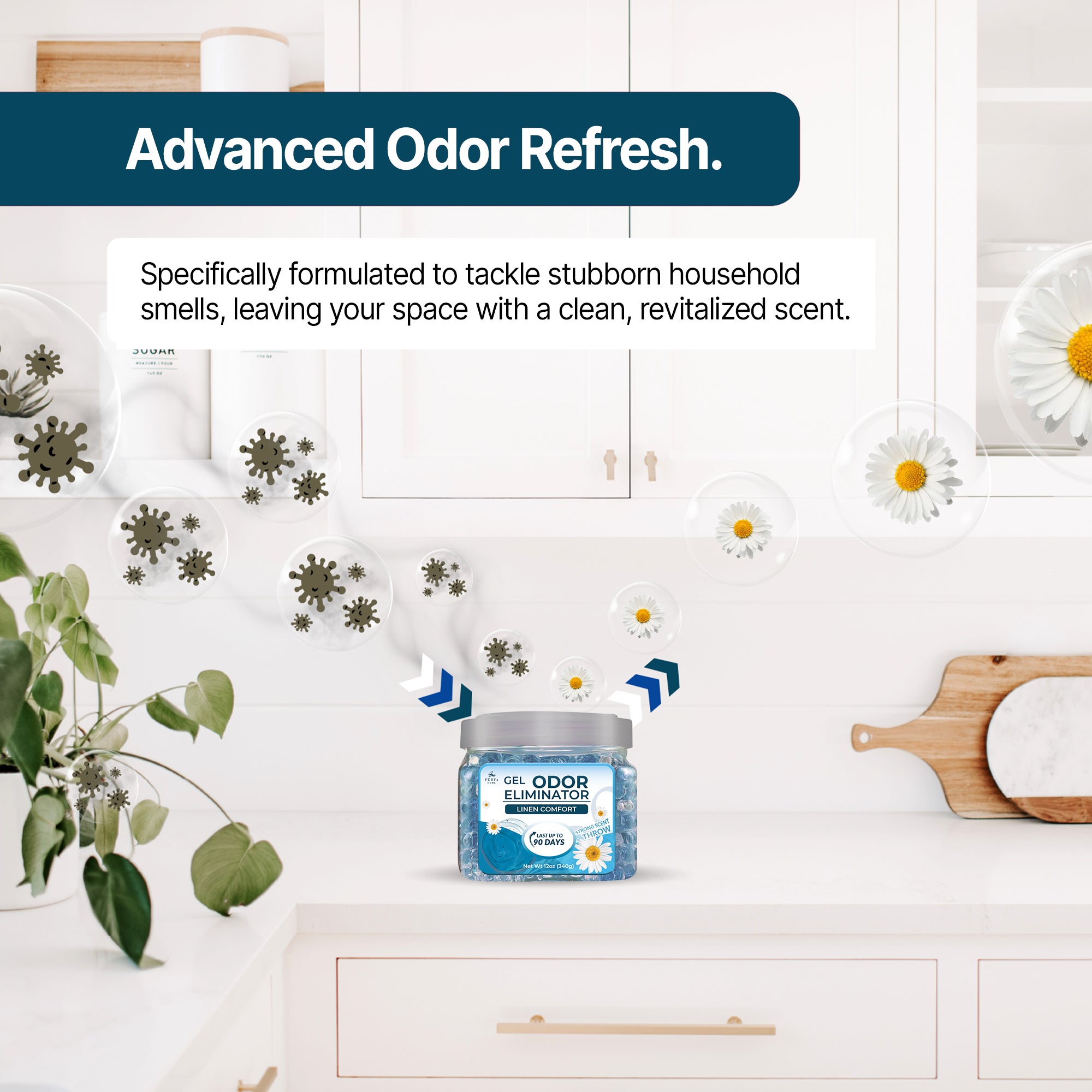 Gel Air Freshener Linen Comfort Pack of 2