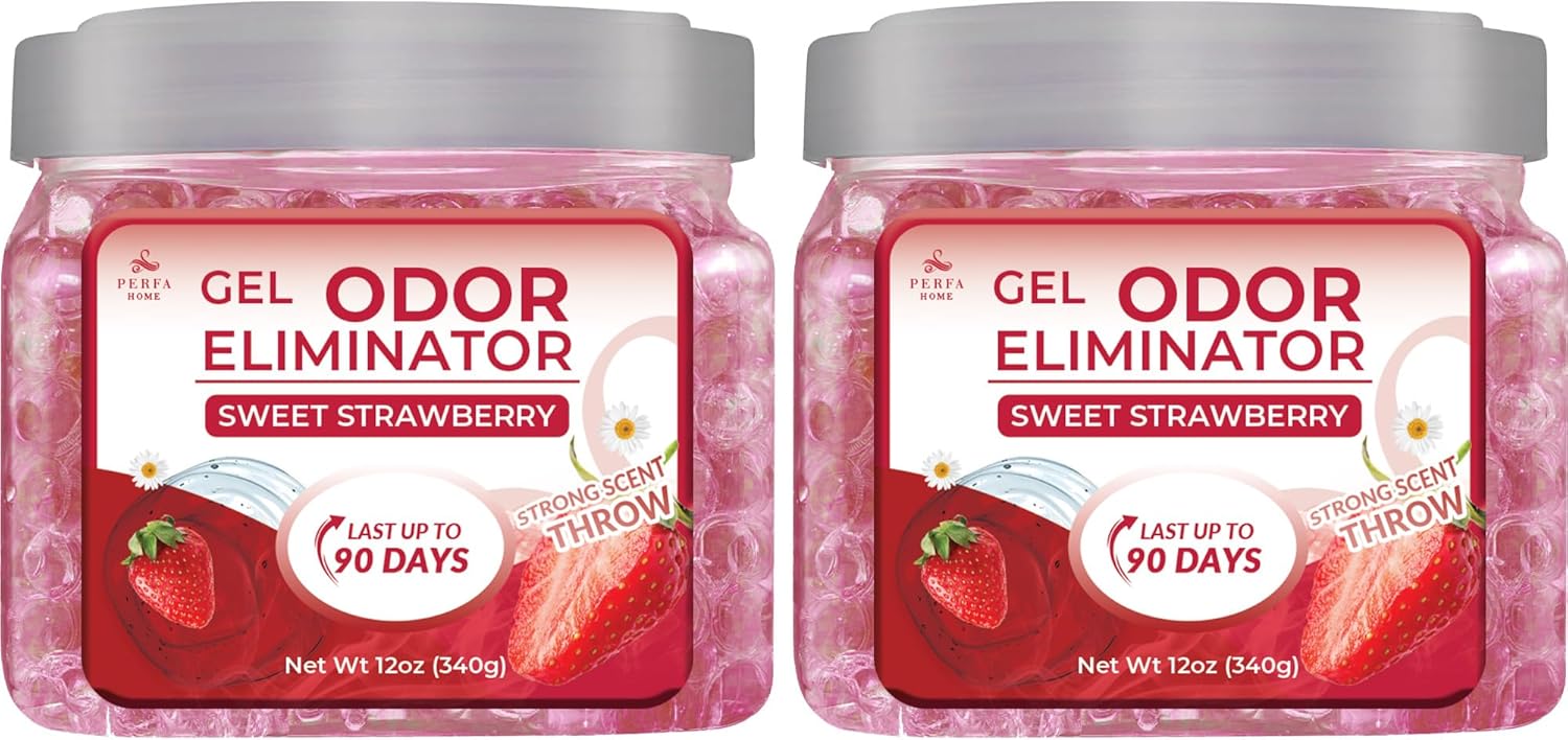 Gel Air Freshener Strawberry Pack of 2